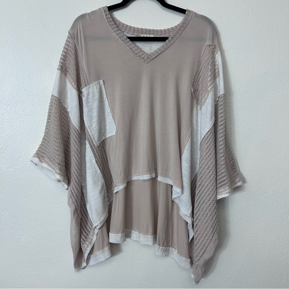 POL Boho Patchwork Tunic Top Oversized Lagenlook … - image 6